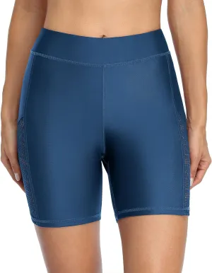 beautyin Women's Boardshort Swim Bottom High Waisted Tankini Swimwear Shorts