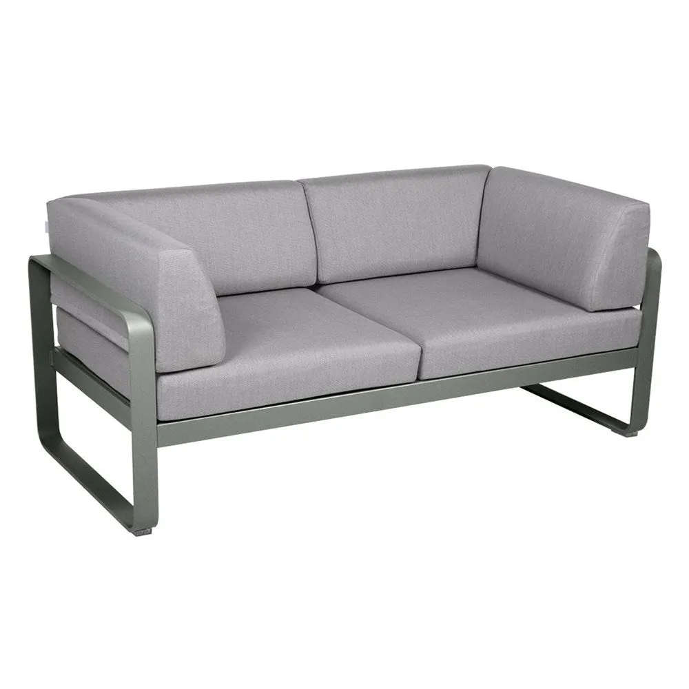 BELLEVIE 2-SEATER CLUB SOFA-FLANNEL GREY CUSHION