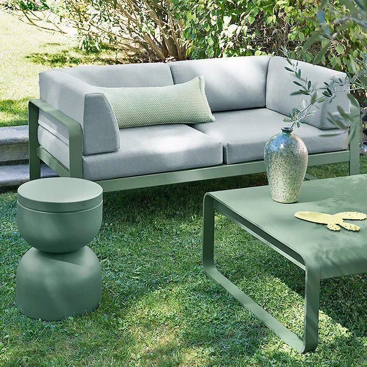 BELLEVIE 2-SEATER CLUB SOFA-FLANNEL GREY CUSHION