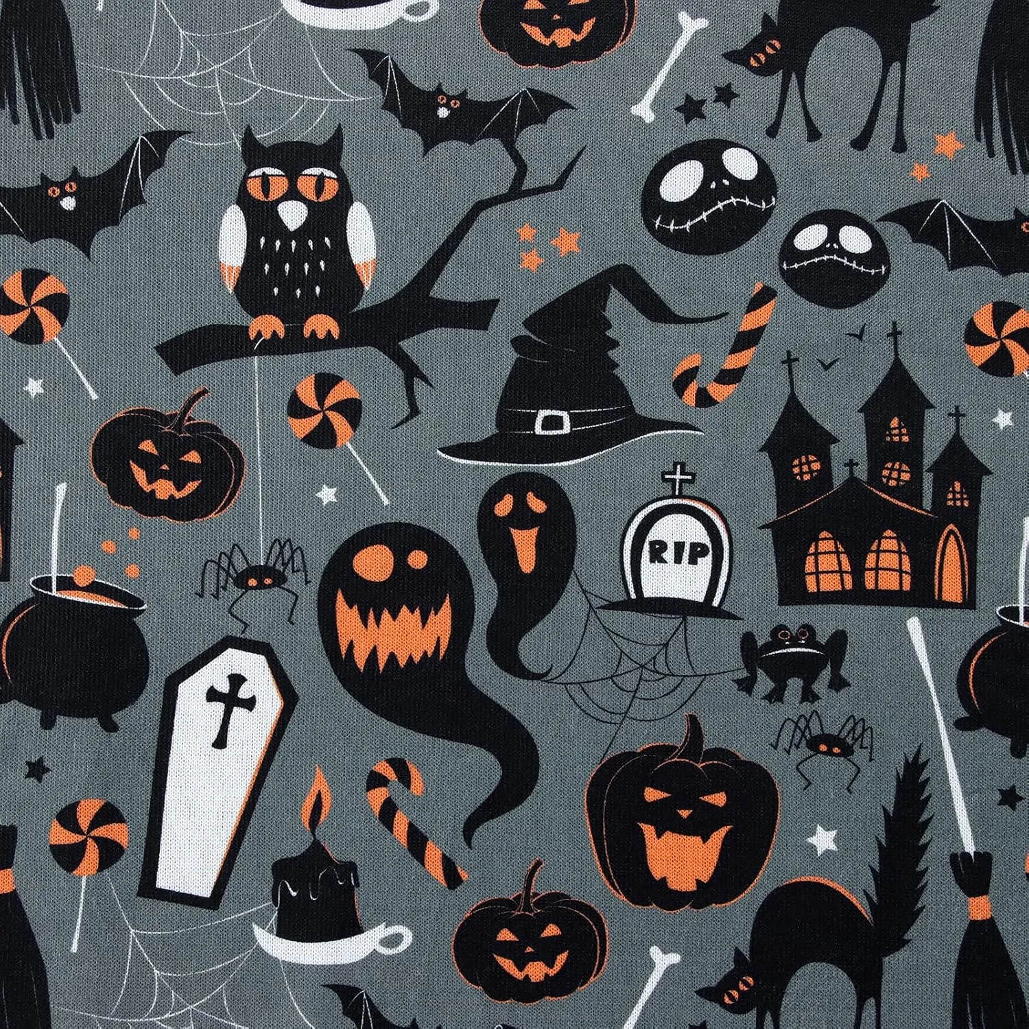 BOUTIKOME Womens Halloween Pumpkin Sweatshirt Black Cat Long Sleeve Crewneck Pullover Shirts with Pocket Tunic Tops