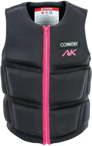 Connelly Women's AK Neoprene NCGA Impact Vest, Black/Pink, Ashley Kidd