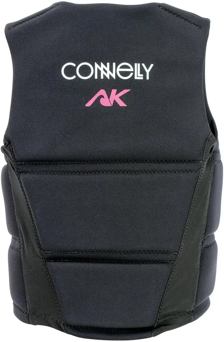 Connelly Women's AK Neoprene NCGA Impact Vest, Black/Pink, Ashley Kidd