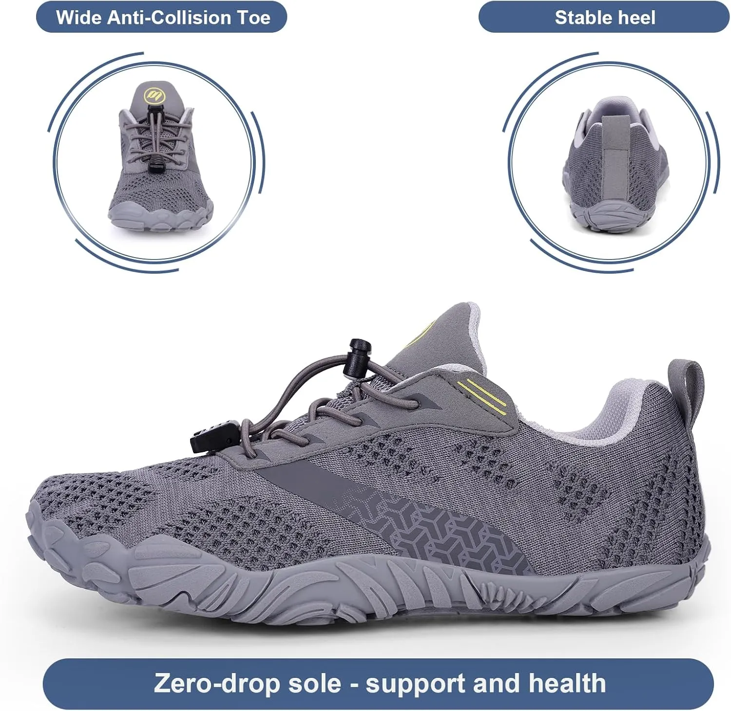 Hike Barefoot Shoes Women Men Non-Slip Healthy Barefoot Shoes Womens Mens Breathable Fashion Trail Rnning Hiking Shoe Womens Mens Wide Toe Zero Drop Shoe