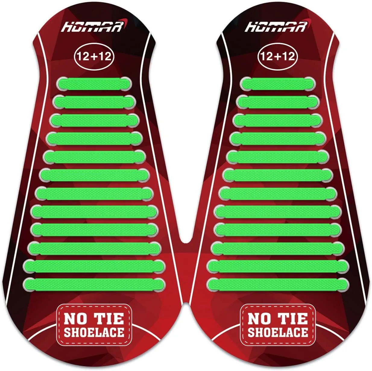 HOMAR No Tie Shoelaces for Kids Adults Stretch Elastic Tieless No Tie Shoe Laces