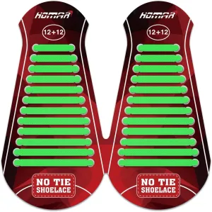HOMAR No Tie Shoelaces for Kids Adults Stretch Elastic Tieless No Tie Shoe Laces