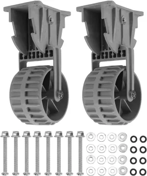 Kadimendium Dinghy Wheels Kit, Dinghy Launching Wheels Compact Avoid Damage Inflatable Boat Launching Wheel for Dinghy Raft
