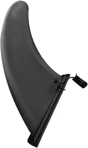 KICHOUSE 1pc Detachable Inflatable Surfboard Fin Simple Sup Slide Fish Fin Accessory Lightweight for Surfboards Black