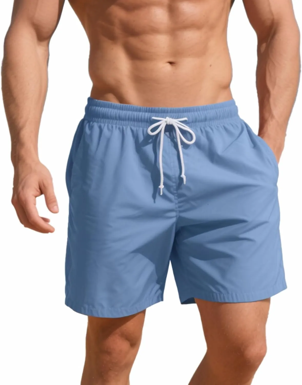 Men's Swim Trunks 5 Inch Quick Dry Board Shorts Mesh Lining Swimming Trunks Beach Shorts for Men Bathing Suits