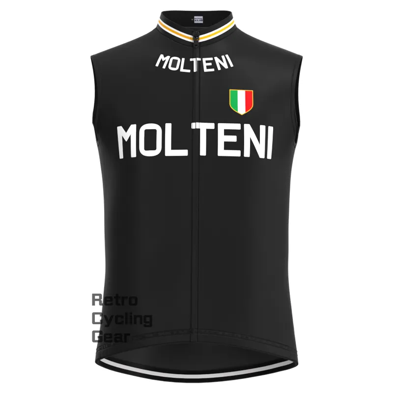 MOLTENI Black Retro Long Sleeve Cycling Kit