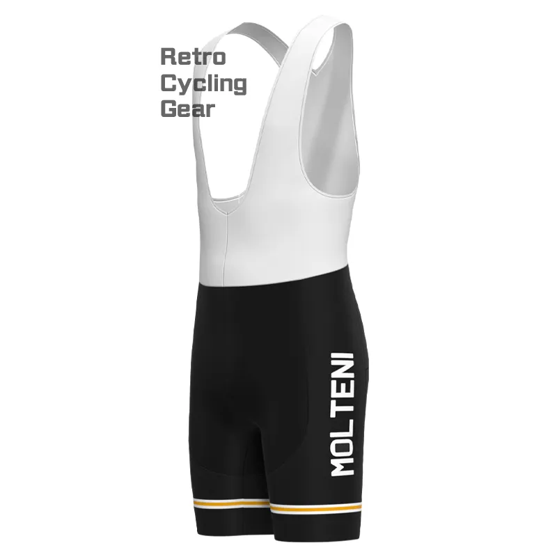 MOLTENI Black Retro Long Sleeve Cycling Kit