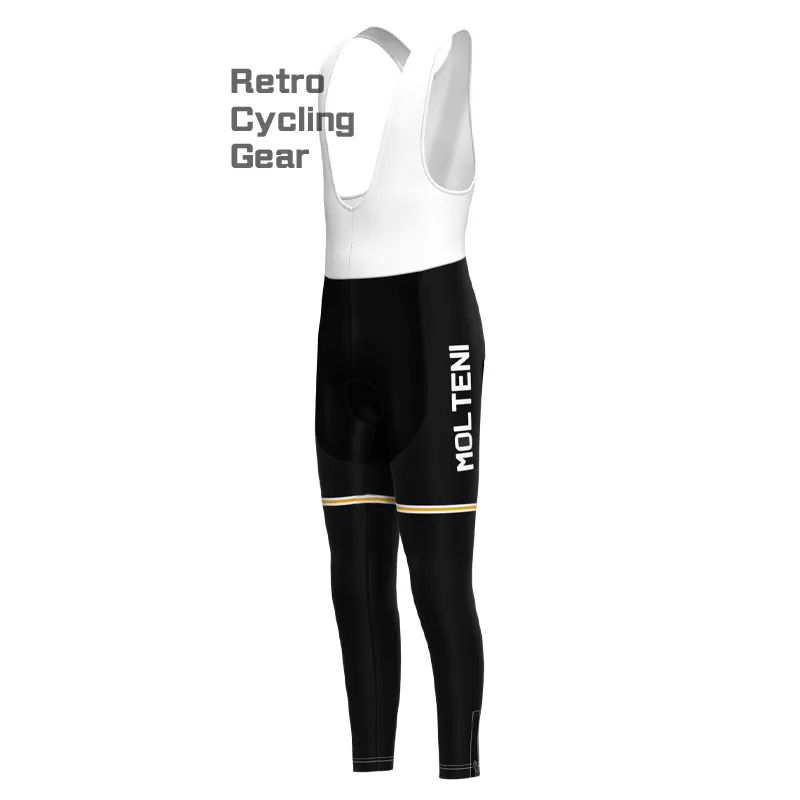 MOLTENI Black Retro Long Sleeve Cycling Kit