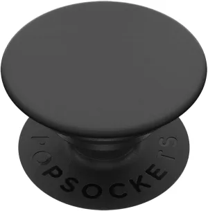 PopSockets Phone Grip with Expanding Kickstand, Adhesive Grip - Black