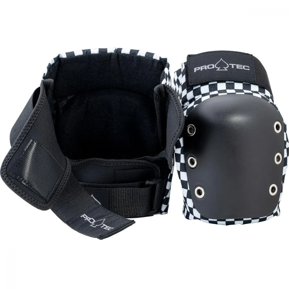 Pro-Tec Street Gear Junior 3 Pack Open Back Knee Elbow Wrist Pads Checker