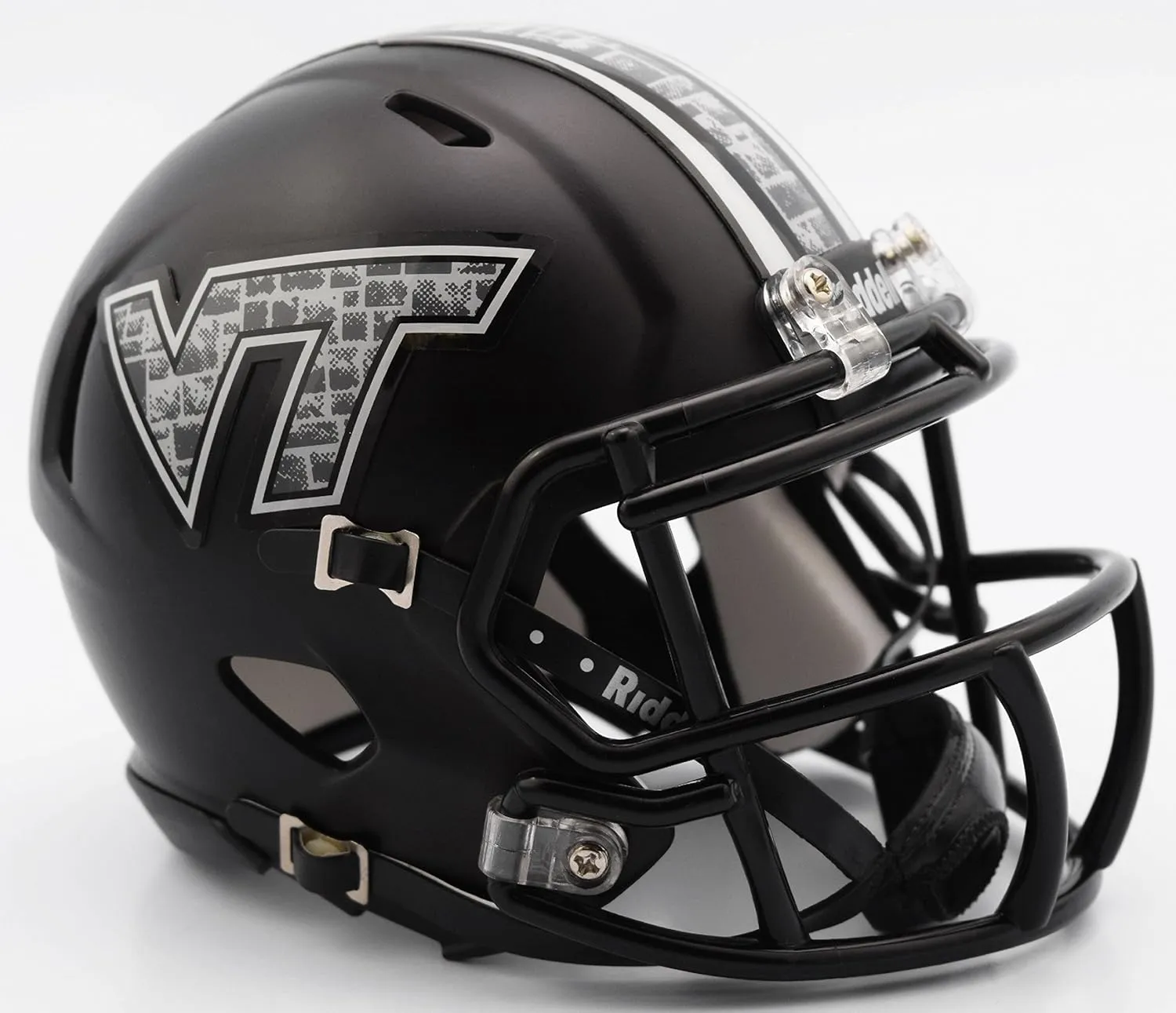 Riddell NCAA Unisex-Adult Helmet Replica Mini Speed Style Matte Black