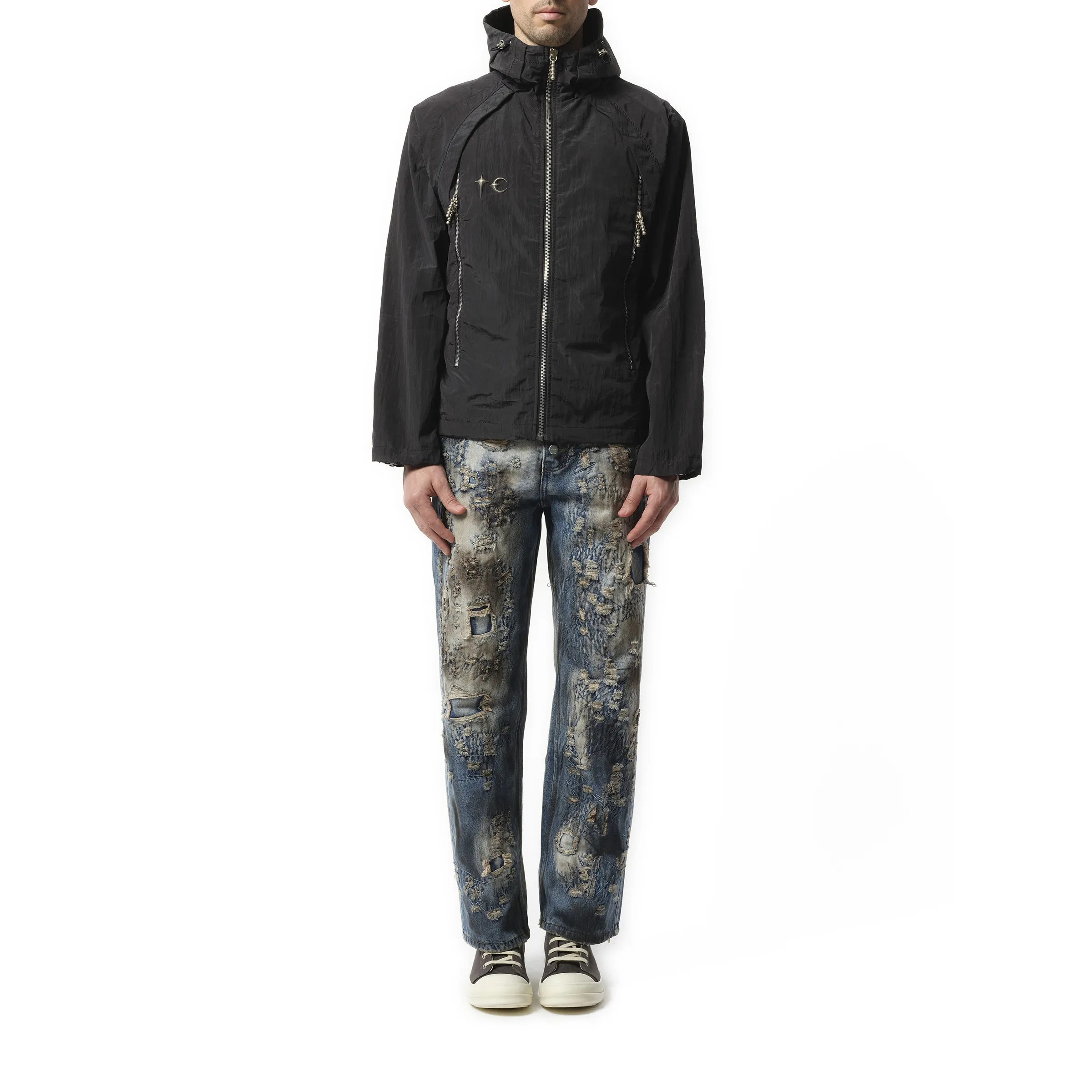 Scarred Wind Soldier Jacket in Black