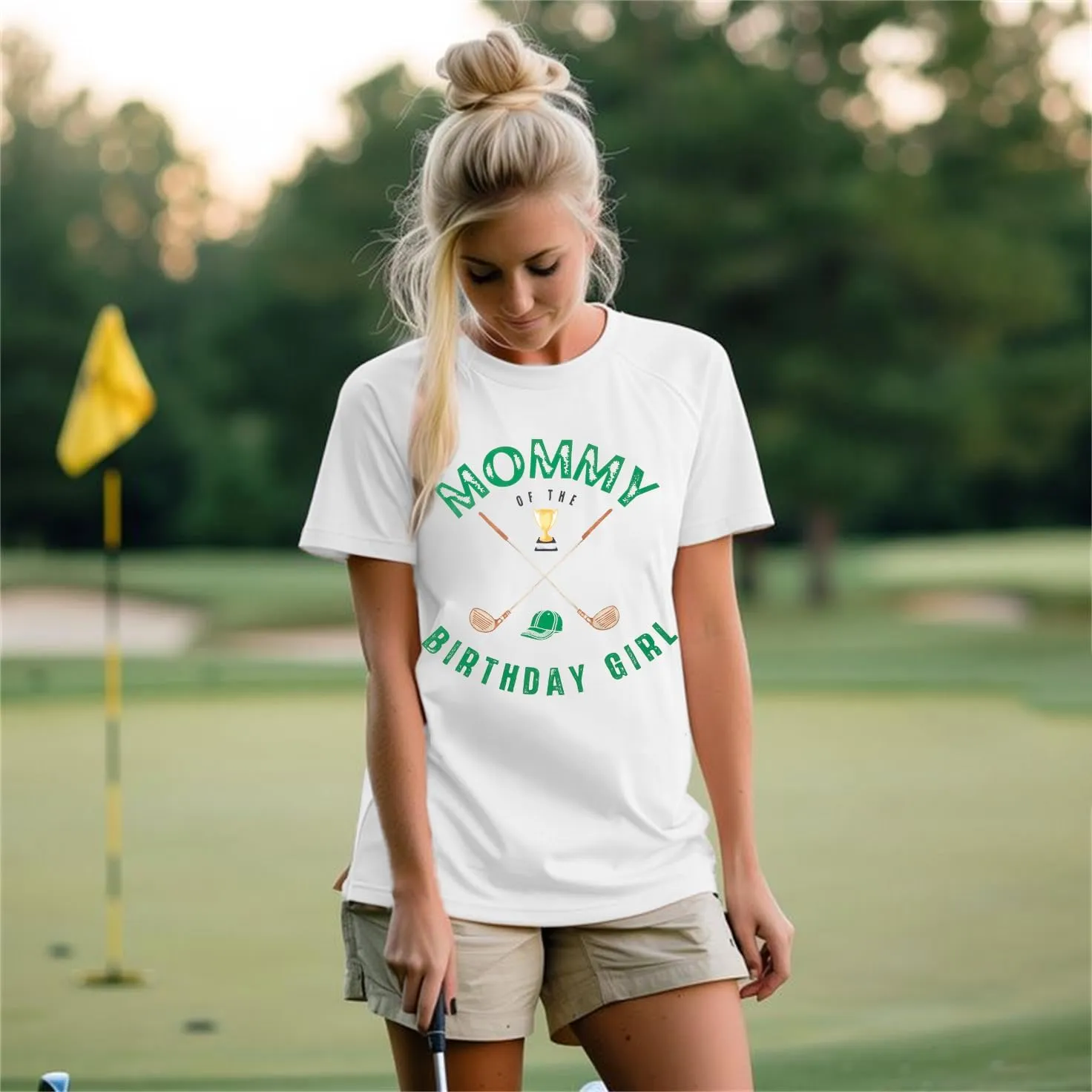 SFHFY Womens Golf Shirt: Preppy Golf Tshirt Golf Season Bow T-Shirt Outdoor Sports Lover Vacation Tee Tops