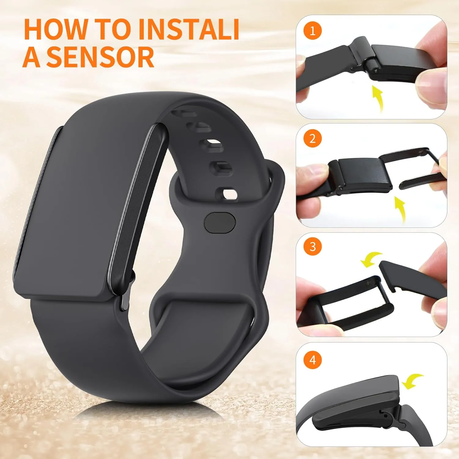 Silicone Sport Band Compatible with Whoop 4.0 Strap Men Women, Soft Adjustable Waterproof Breathable Strap Replacement Wristbands for Whoop 4.0/3.0 Sleep, Wearable Health Activity Tracker
