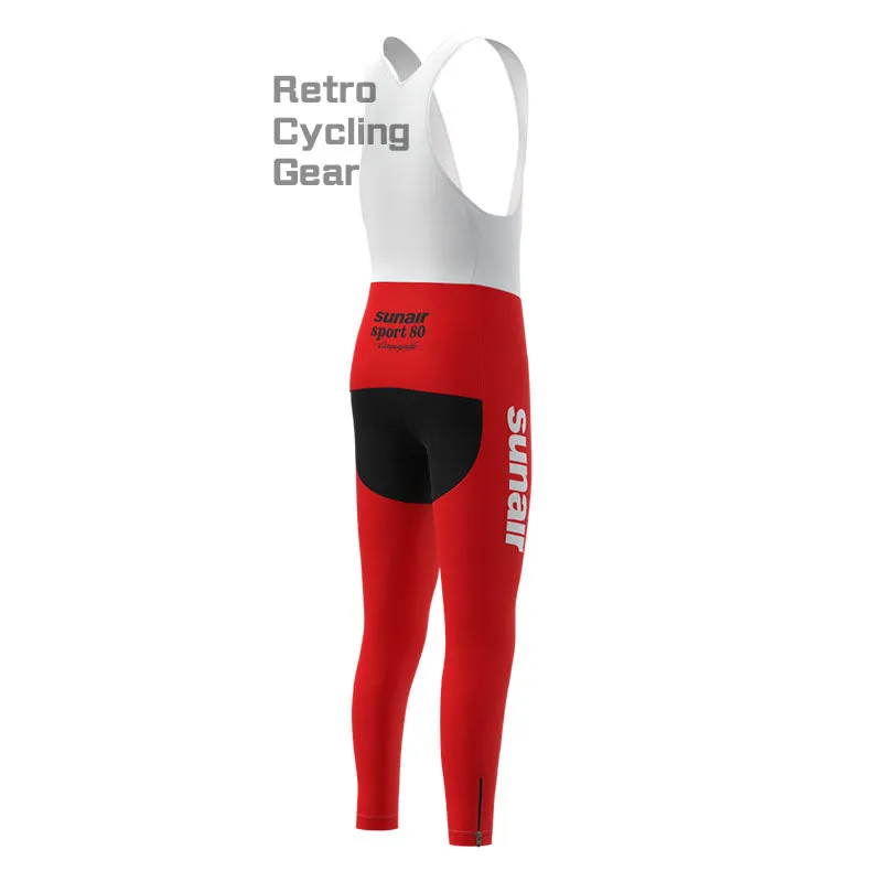 SUNAIR Red Retro Long Sleeve Cycling Kit