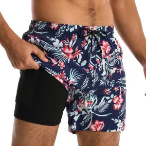 Surenow Mens Swimming Trunks Quick Dry Swim Shorts with Mesh Lining Funny Swimwear Bathing Suits Beach Shorts