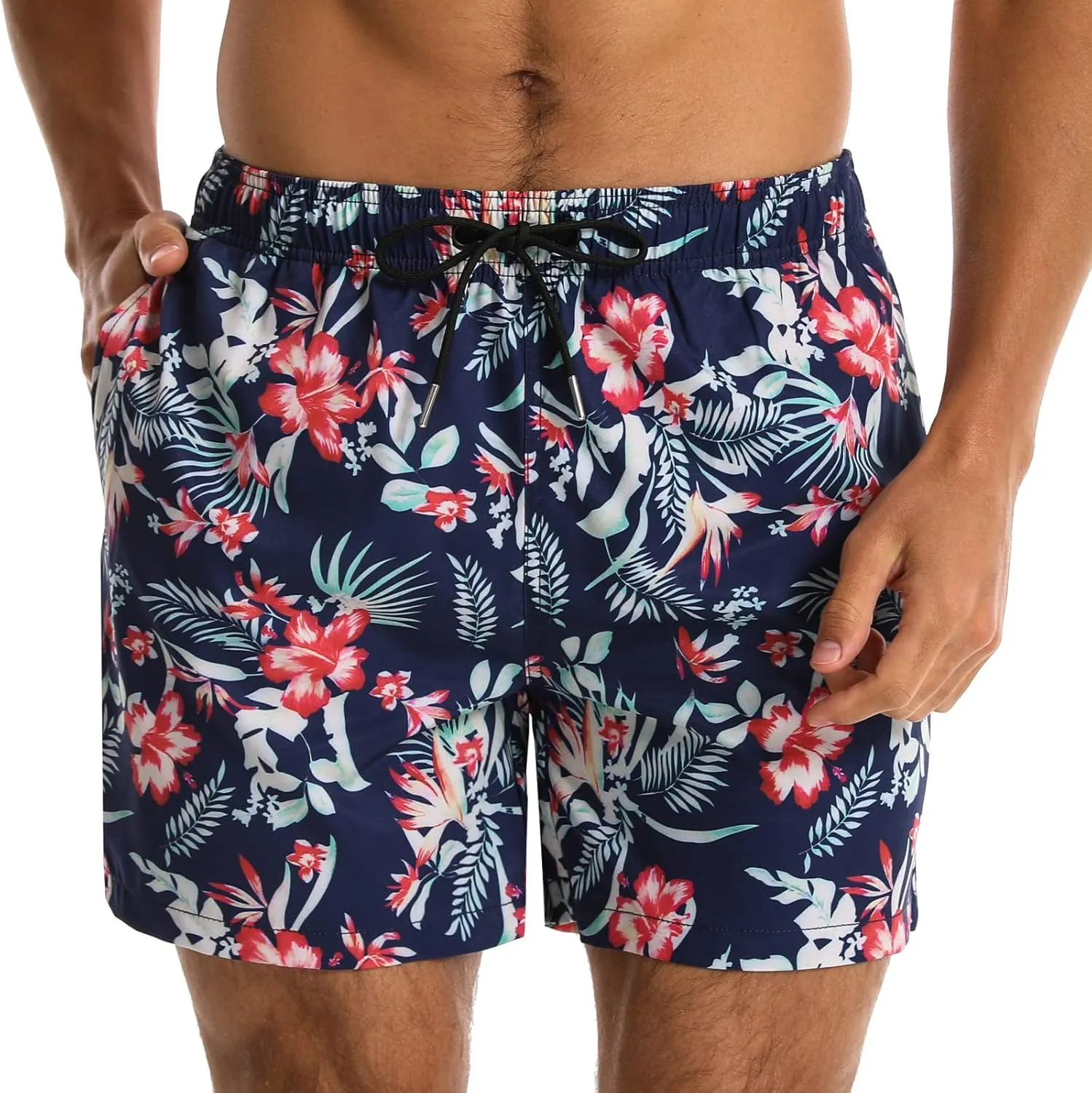 Surenow Mens Swimming Trunks Quick Dry Swim Shorts with Mesh Lining Funny Swimwear Bathing Suits Beach Shorts