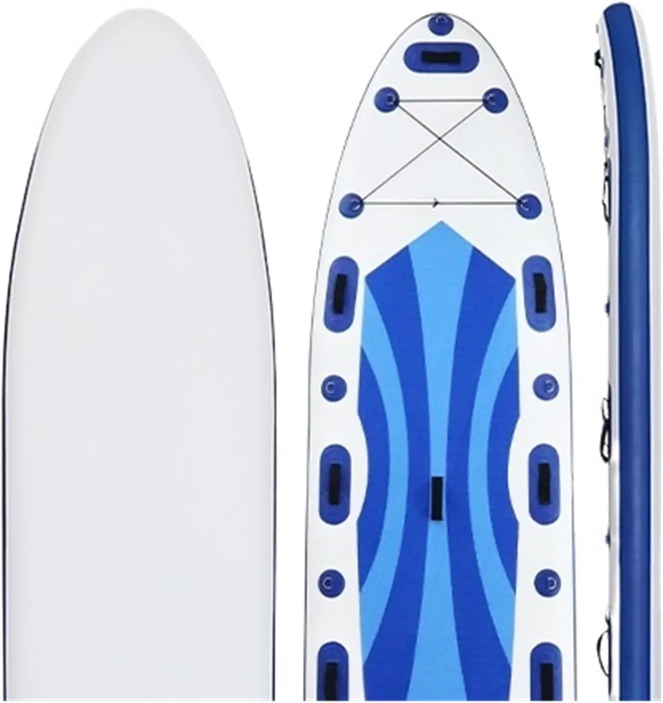 Surfboard Inflatable Sup Paddle Board White Water Touring Racing Paddleboard Sea Surfing Sub Surfboard Professional Paddling Outdoor Recreation (350Fishing)