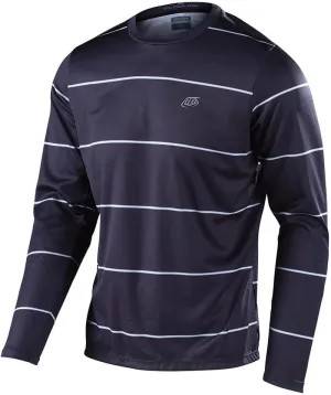 Troy Lee Designs Cycling MTB Bicycle Mountain Bike Jersey Shirt for Men, Flowline LS Revert (Black, X-Large)