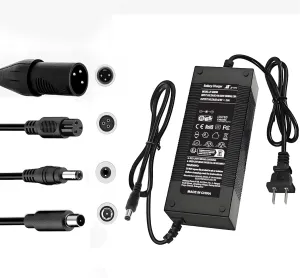 UL Listed 42V 2A Replacement Electric Scooter Charger for 36V Hoverboard Charger with 5 Plugs, Compatible with GOTRAX/ninebot/Jetson/Voyage Scooter Charger