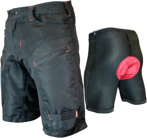 Youth Single Tracker - Kids Mountain Bike MTB Cargo Shorts Bundle with Detachable Padded Undershorts